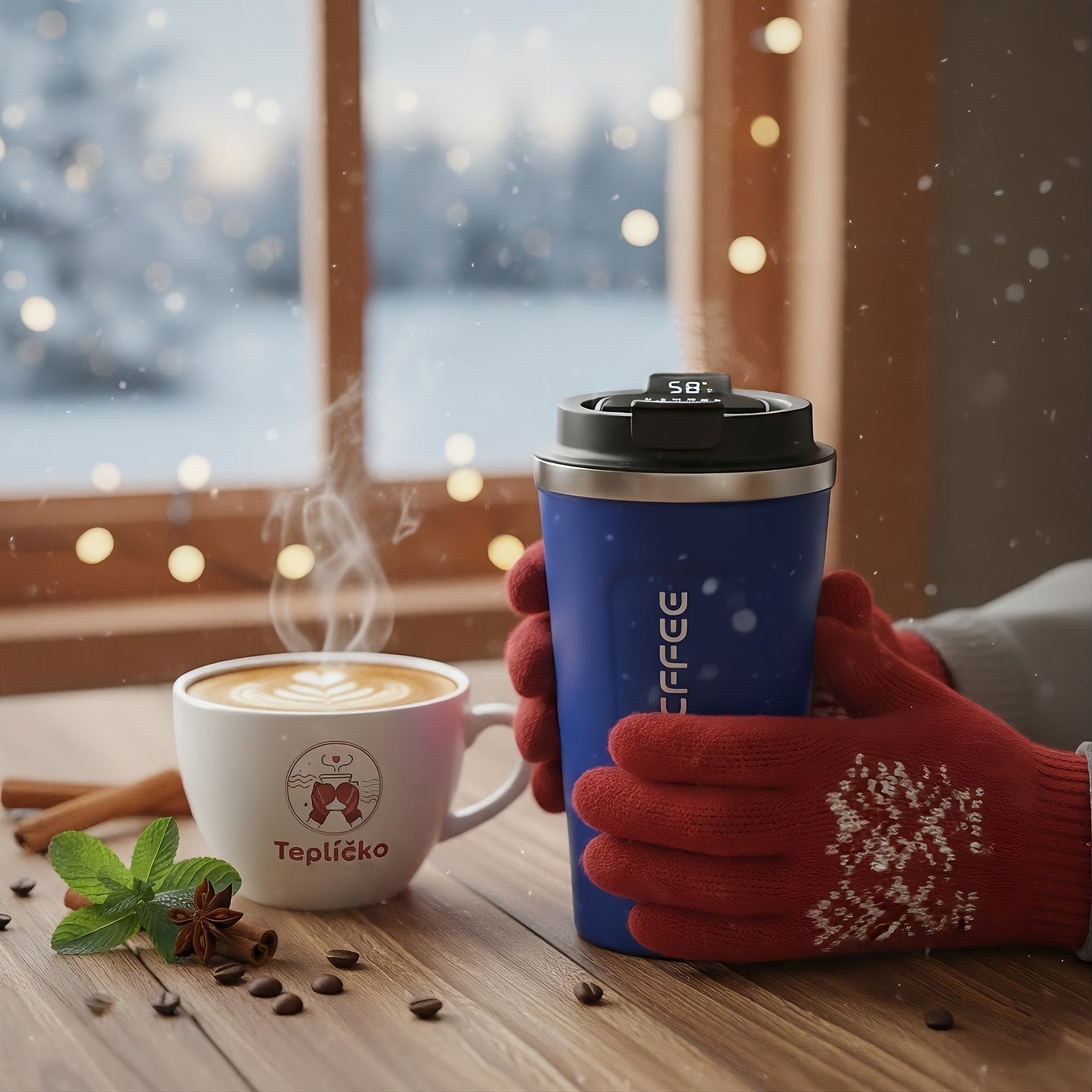 Chytrý Termohrnek 510ml s LCD displejem